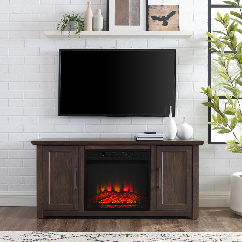 Three Posts™ Albrecht TV Stand for TVs up to 50" with Fireplace